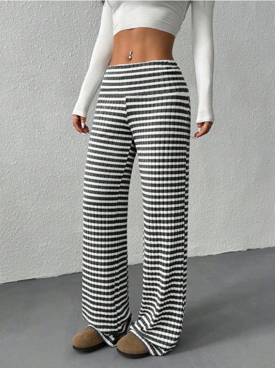 Damen weite Streifenhose