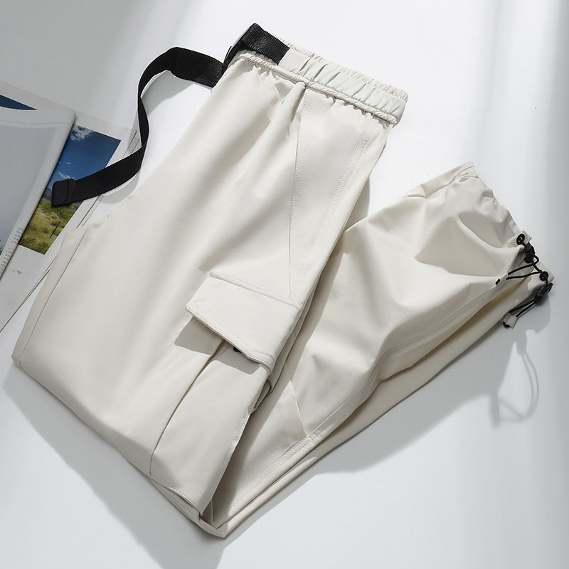 Herren Cargo-Jogginghose mit elastischem Bund, Kordelzug, verstellbarem Beinabschluss und aufgesetzten Taschen Nord Taschen