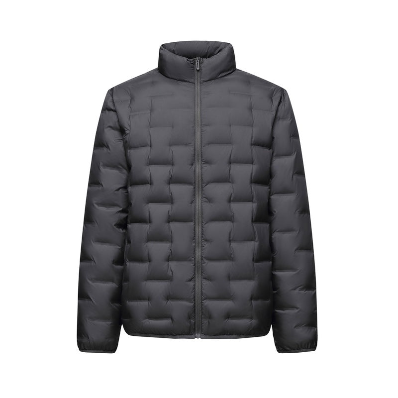 Herren Ultraleichte gesteppte Isolationsjacke mit Stehkragen und minimalistischem Design Nord Taschen