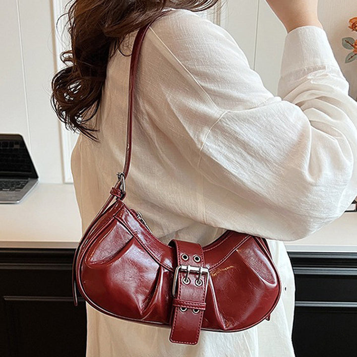 Damen Hobo-Tasche mit eleganter Faltenstruktur und robustem Tragegriff Nord Taschen
