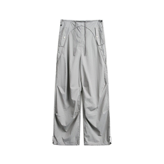 Damen weite Cargo-Hose mit Kordelzugbund und verstellbaren Saum Nord Taschen