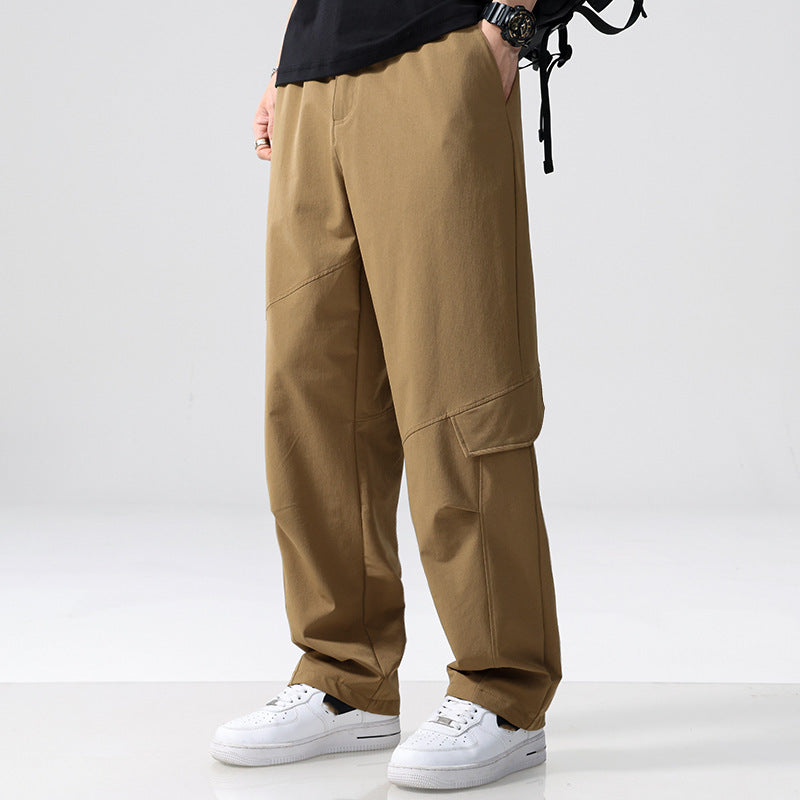 Herren Cargo-Hose im Utility-Look mit Relaxed-Fit, Mehrfach-Beintaschen und elastischem Bund Nord Taschen