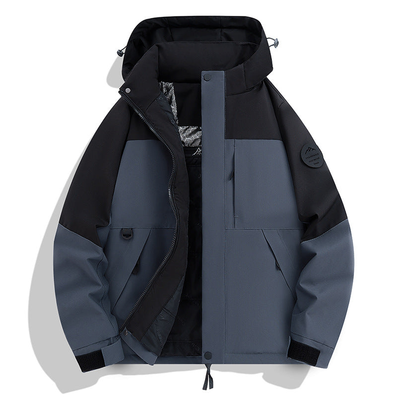 Herren Wasserdichte und atmungsaktive Softshell-Outdoorjacke Nord Taschen