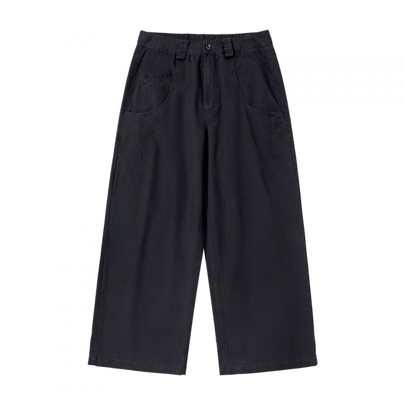 Damen Weite Highwaist-Culottehose mit Utility-Taschen und legerer Cropped-Silhouette Nord Taschen