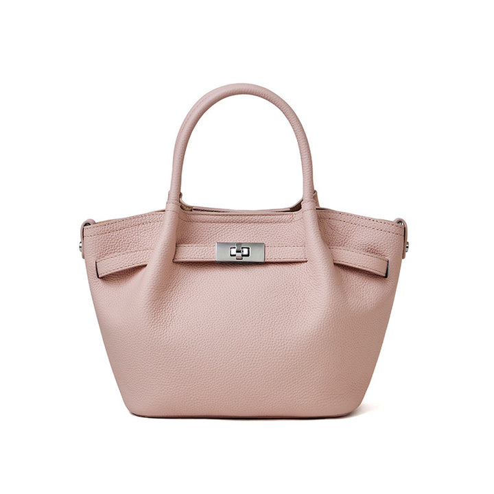 Damen elegante Tragetasche mit strukturiertem Leder und praktischem Verschluss Nord Taschen