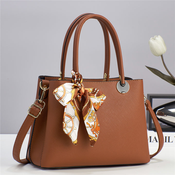 Damen elegante Handtasche mit modischem Seidenschal Nord Taschen