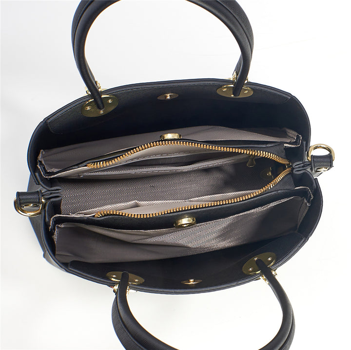 Damen elegante Handtasche mit modischem Seidenschal Nord Taschen
