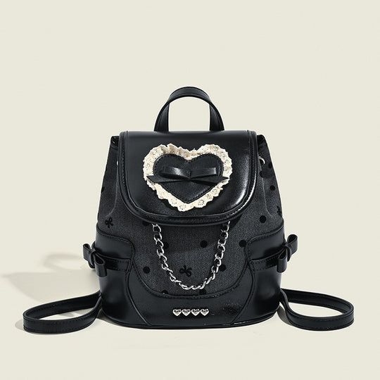 Damen Rucksacktasche mit romantischem Herzmotiv und hochwertigen Details Nord Taschen