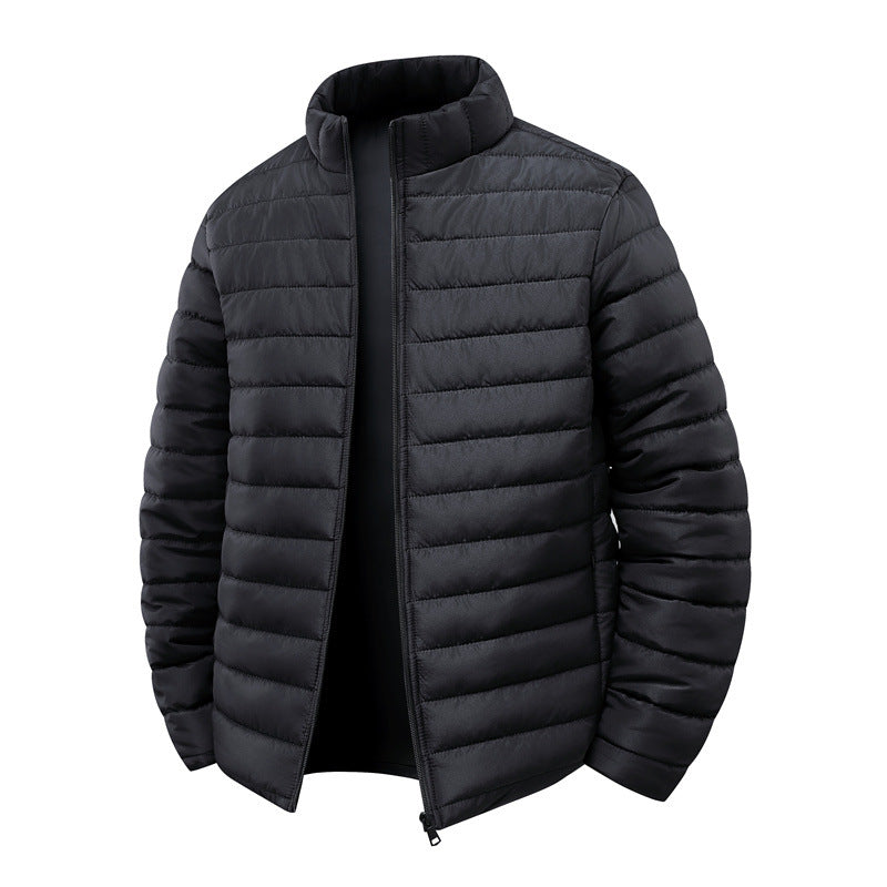 Herren Steppjacke mit leichter Thermoisolierung und hohem Stehkragen Nord Taschen