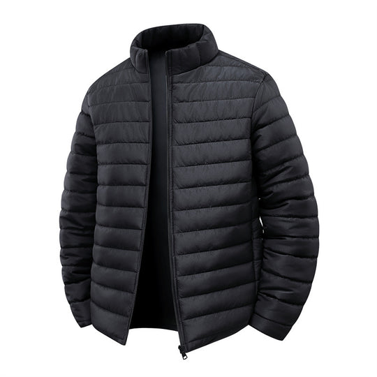 Herren Steppjacke mit leichter Thermoisolierung und hohem Stehkragen Nord Taschen