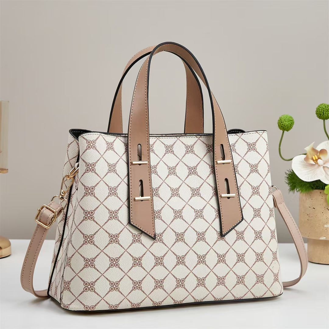 Damen luxuriöse Handtasche mit modernen grafischen Mustern Nord Taschen