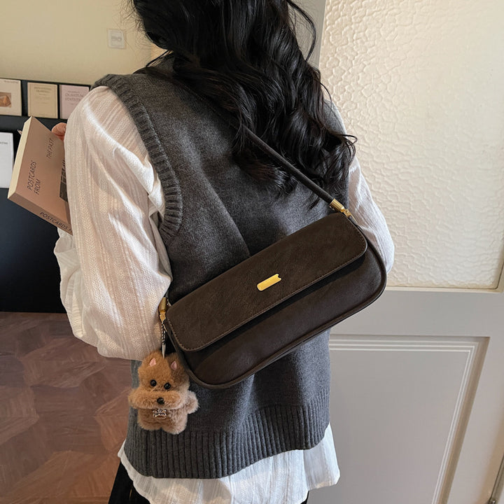 Damen elegante Umhängetasche mit charmantem Teddy-Anhänger Nord Taschen