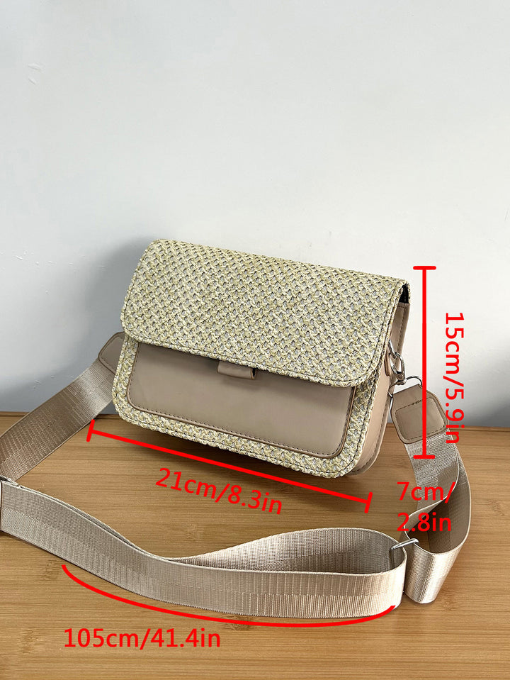 Damen praktische Umhängetasche mit geflochtenem Design Nord Taschen