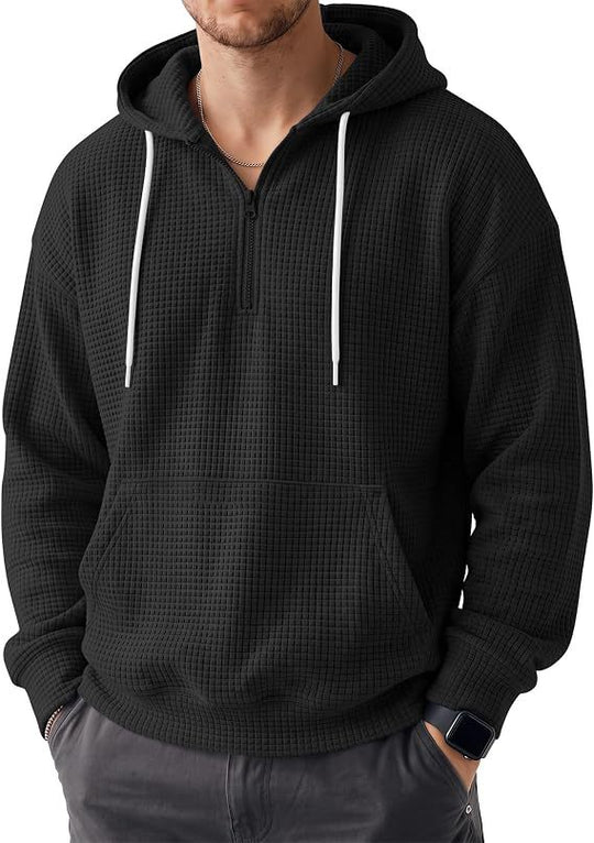 Herren Bequemer Kapuzenpullover mit Reißverschluss Nord Taschen