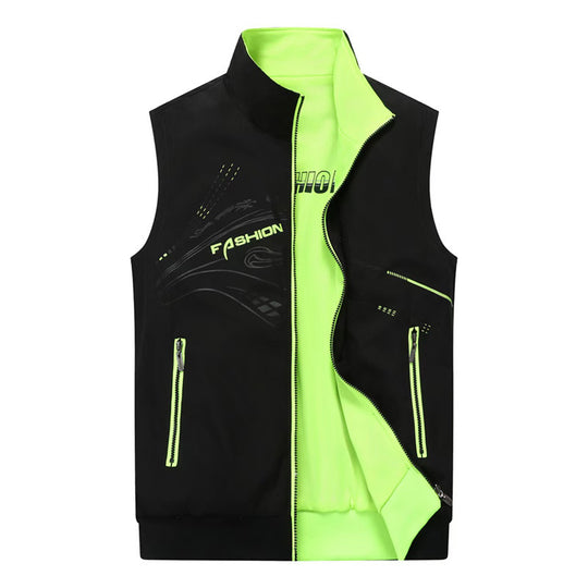 Herren Sportliche High-Performance Weste Nord Taschen