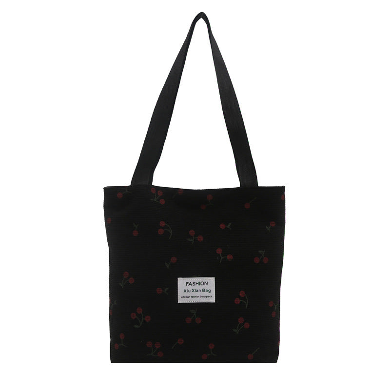 Damen Tragetasche mit fruchtigem Kirschmotiv Nord Taschen
