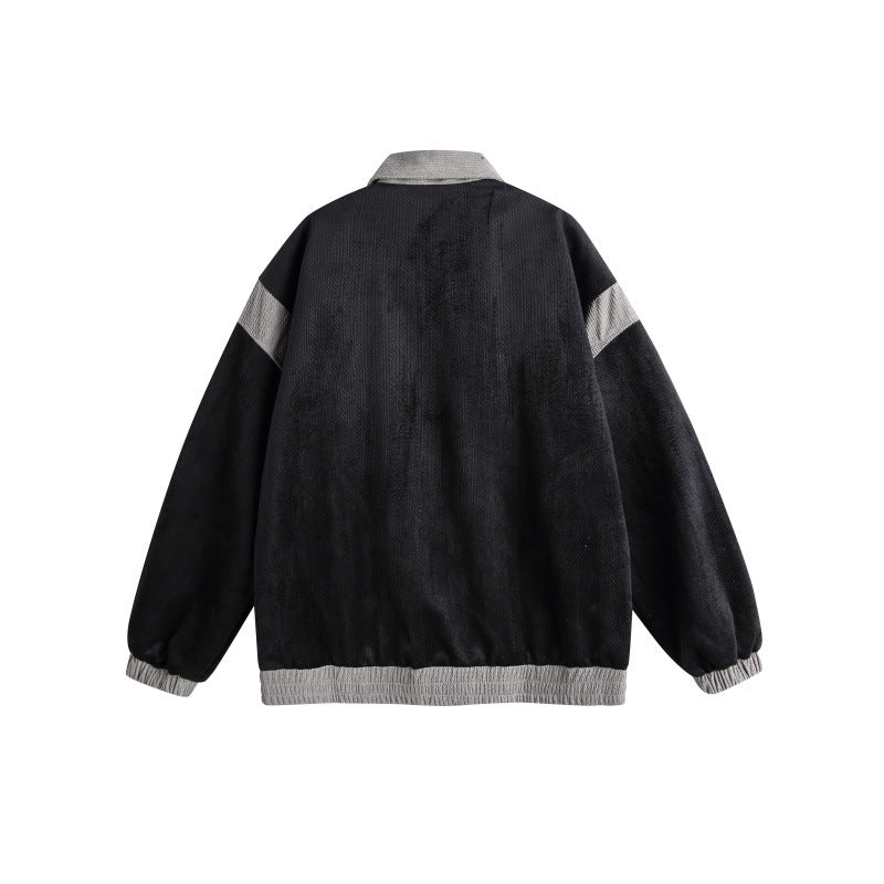 Unisex Harrington-Blousonjacke mit Strukturstoff und Kontrastbesatz Nord Taschen