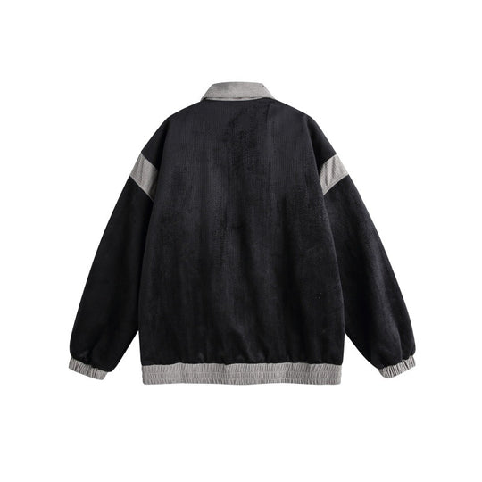 Unisex Harrington-Blousonjacke mit Strukturstoff und Kontrastbesatz Nord Taschen