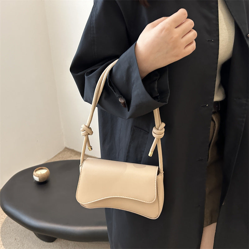 Damen elegante Clutch Tasche mit Raffiatur Nord Taschen