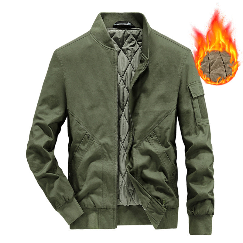 Herren Stylische Überjacke mit warmem Innenfutter Nord Taschen