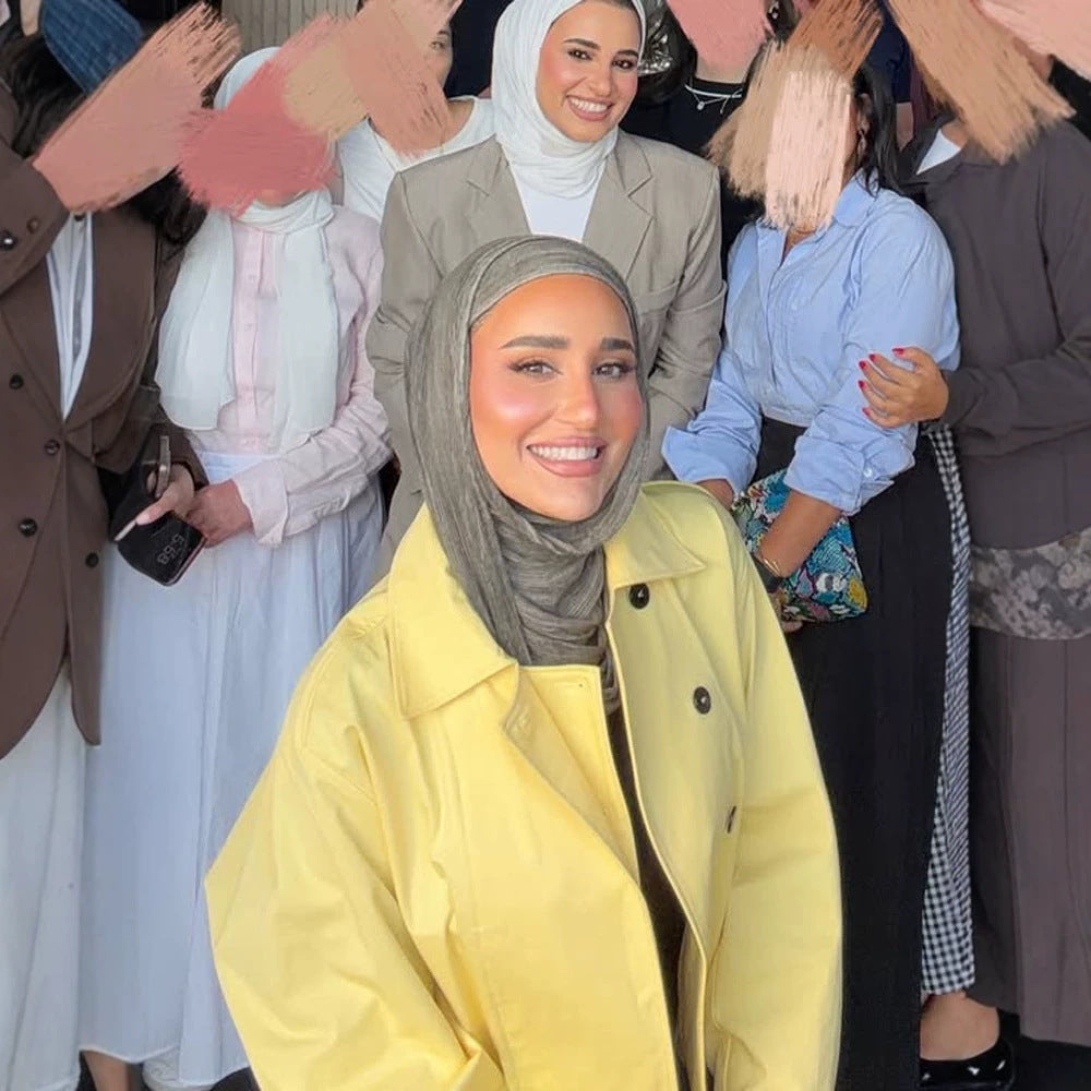 Damen Leichter Regen-Trench mit Doppelreiher, kastiger Oversize-Silhouette und Hemdkragen Nord Taschen