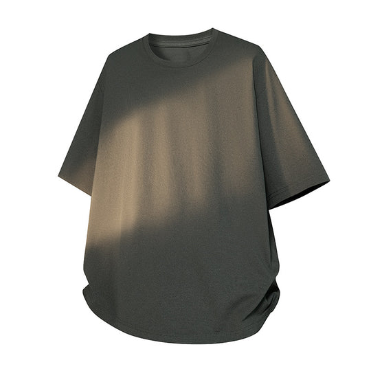 Herren Oversize-T‑Shirt aus schwerem Baumwolljersey mit weitem Schnitt und verstärktem Rundhals Nord Taschen