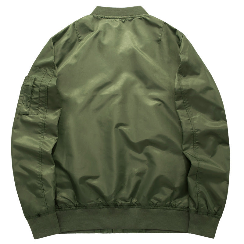 Herren Nylon-Bomberjacke im Pilotenstil mit wattierter Thermofütterung und Ärmeltasche Nord Taschen