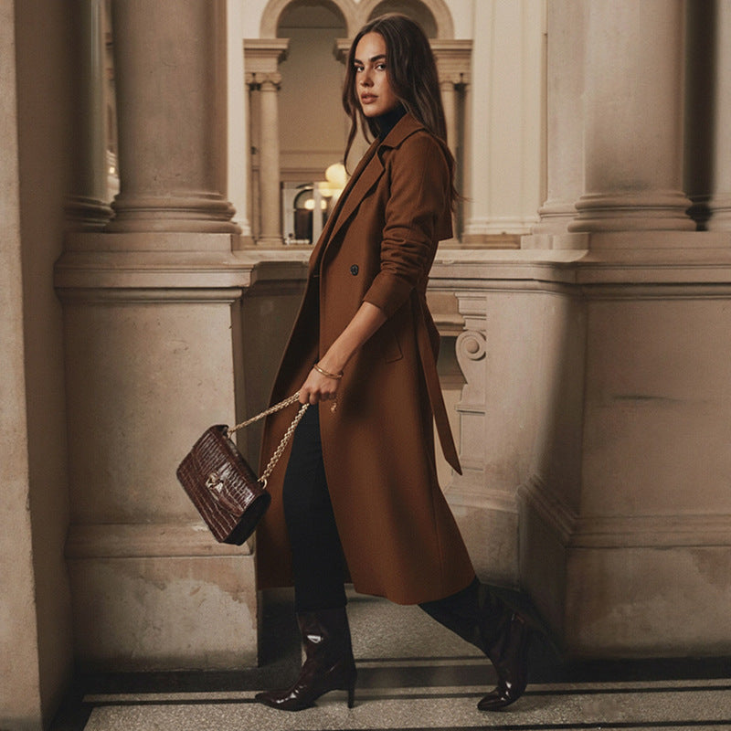 Damen Eleganter Trenchcoat Nord Taschen