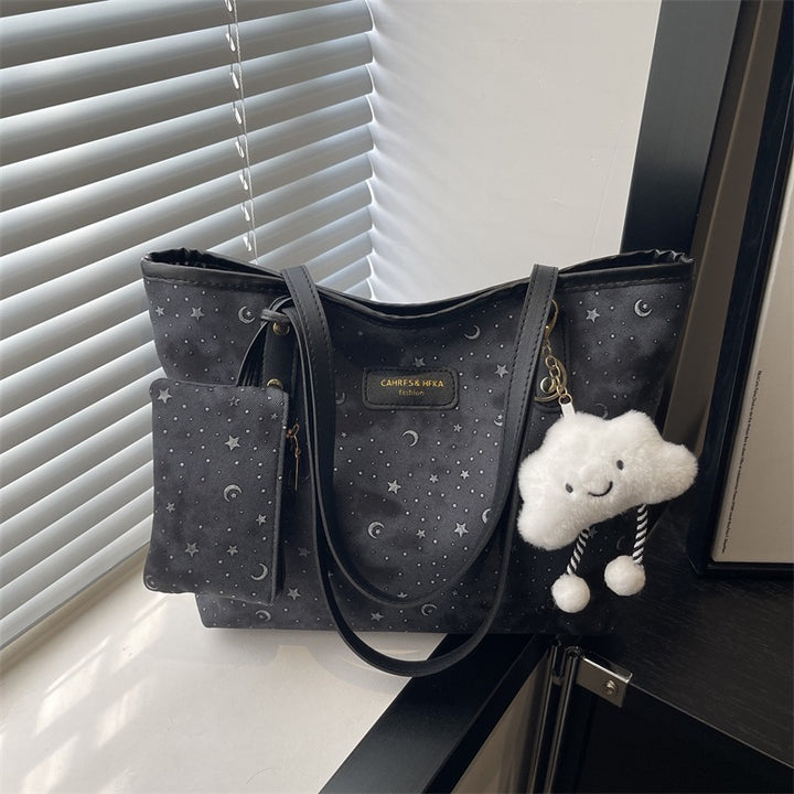 Damen Beuteltasche mit Sterne- und Mondmuster Nord Taschen