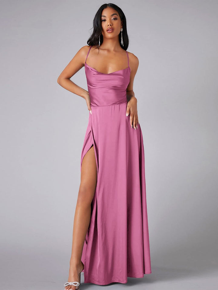 Elegantes Seiden Maxikleid Damen