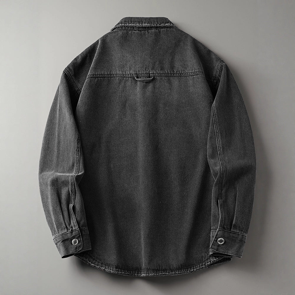 Herren Robuste Denim Hemdbluse Nord Taschen