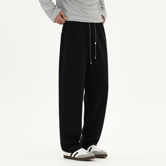 Herren Weiche Relax-Fit Jogginghose mit weitem Bein und Kordelzug Nord Taschen