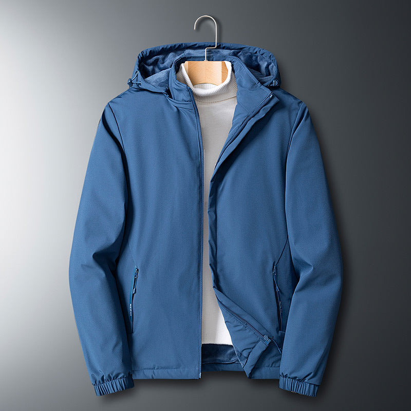 Herren Leichte Softshelljacke mit Kapuze, wind- und wasserabweisend Nord Taschen