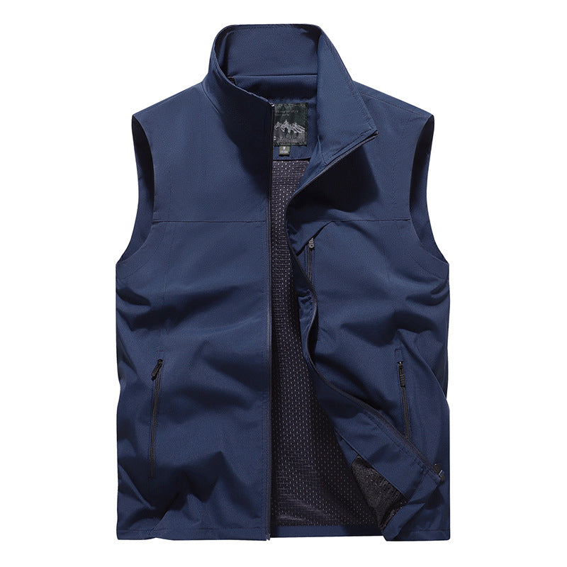 Herren Softshell-Outdoorweste mit winddichter Mikrofaserschale, Mesh-Innenfutter und Reißverschlusstaschen Nord Taschen