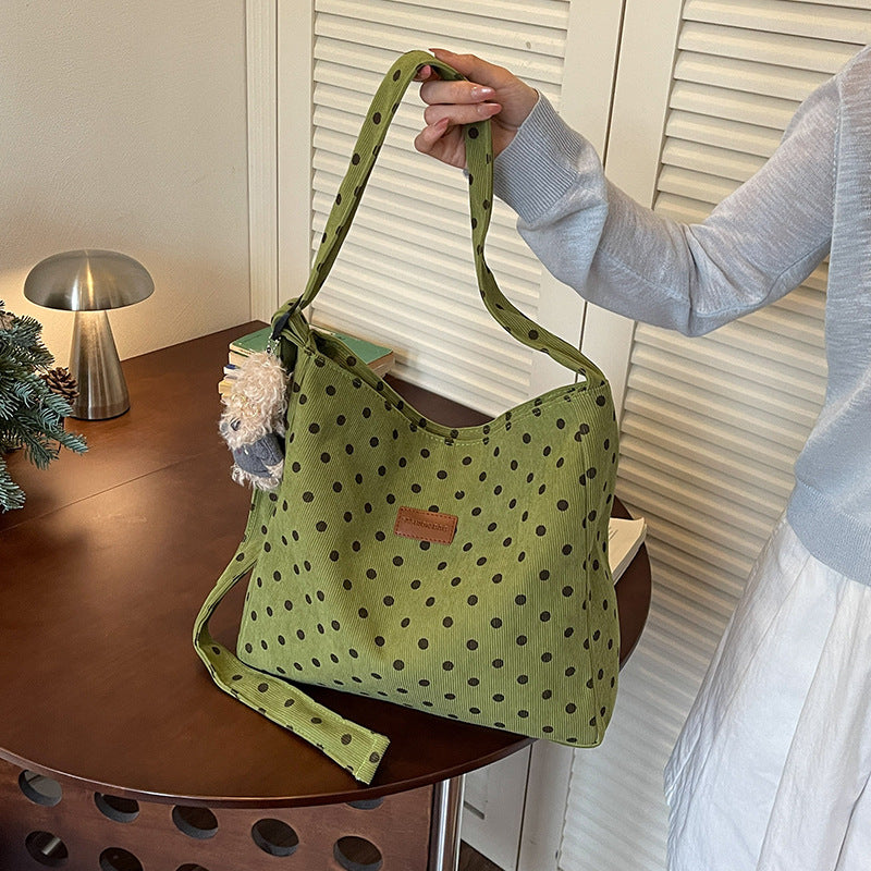 Damen praktische Beutel-Tasche mit modischem Punktedesign Nord Taschen