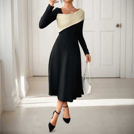Damen Elegantes Maxikleid mit schulterfreier Optik Nord Taschen