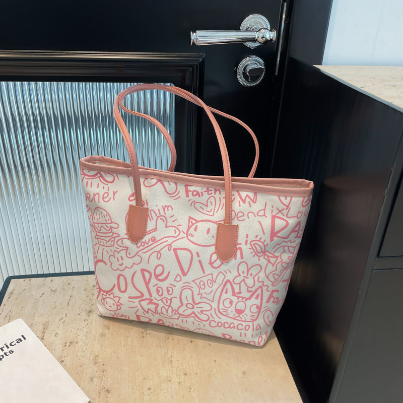 Damen Einkaufstasche mit kreativem Grafikdesign Nord Taschen