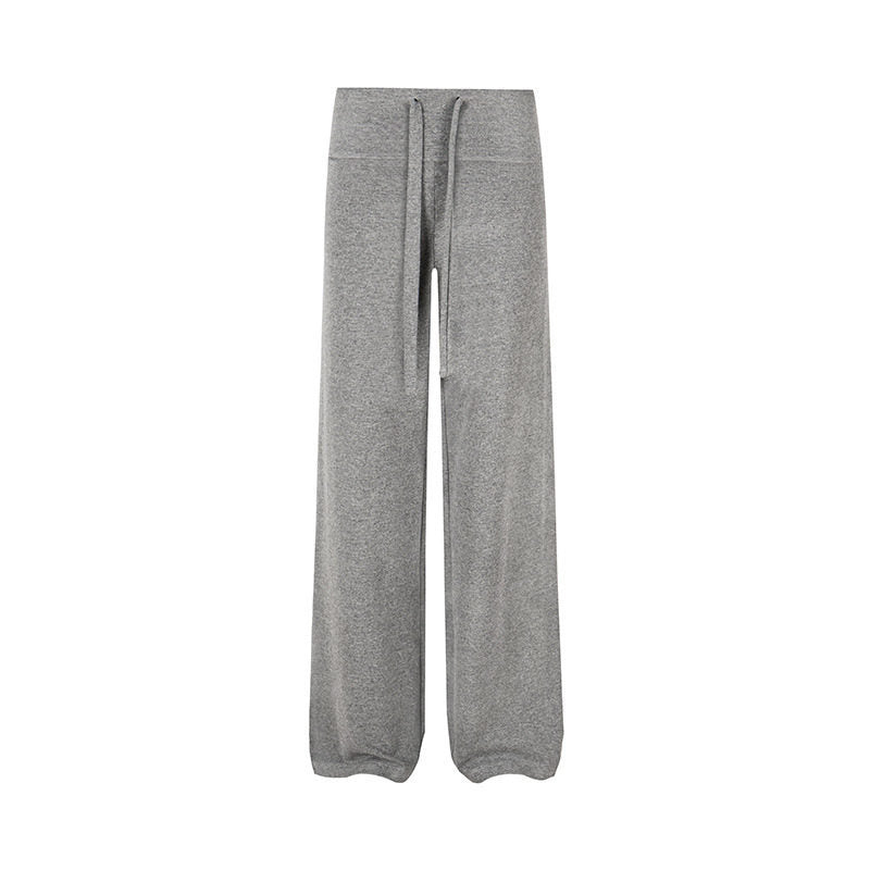 Damen Palazzo-Fleece-Hose mit hohem Komfortbund und fließendem Wide‑Leg-Schnitt Nord Taschen