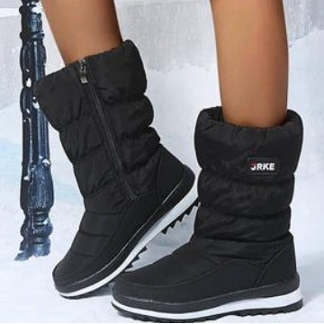 Damen Thermo-Winterstiefel mit wattiertem Schaft, seitlichem Reißverschluss und rutschfester Profilsohle Nord Taschen