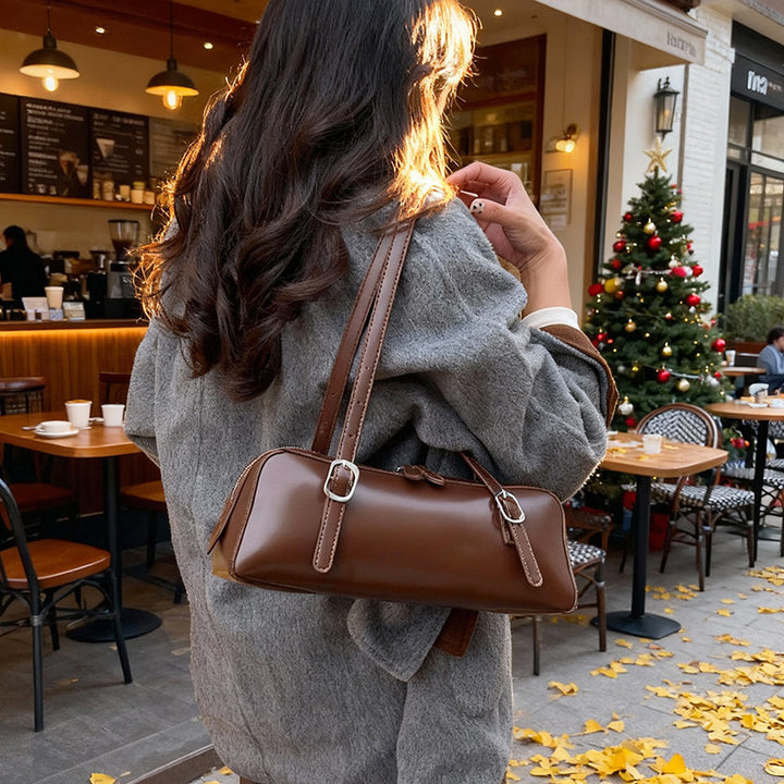 Damentasche mit eleganten Querstreifen und hochwertigem Kunstleder Nord Taschen