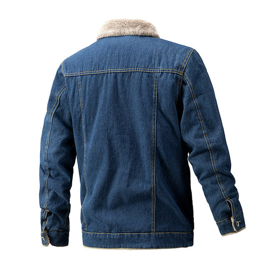 Herren Denimjacke mit Fleece-Futter Nord Taschen