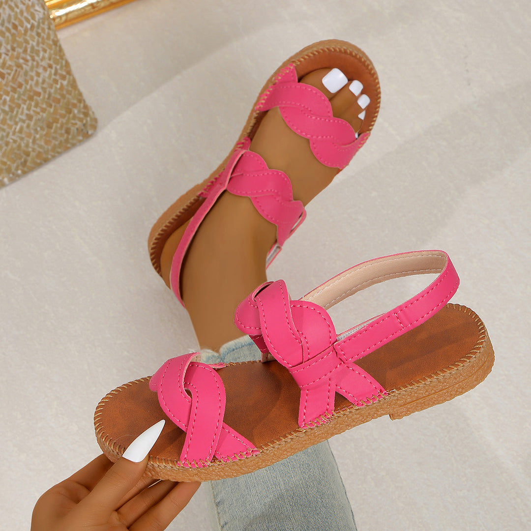 Damen Sandalen mit komfortabler Fessel-Applikation