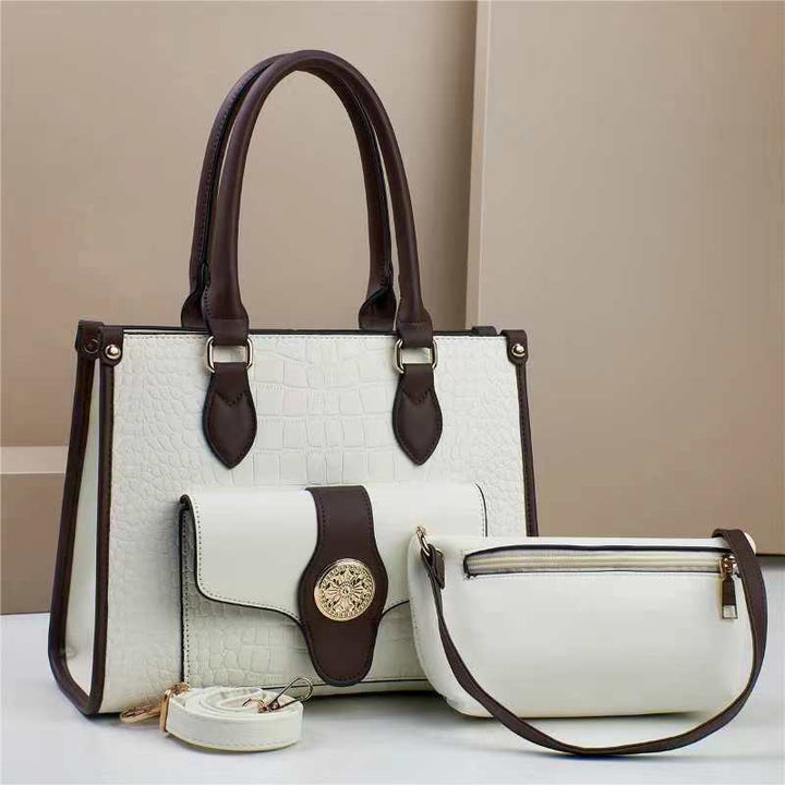 Damen elegante Handtasche im stilvollen Set mit praktischer Mini-Clutch Nord Taschen