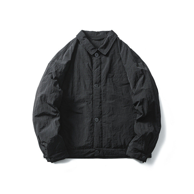 Herren Leichte Oversize-Fieldjacke im Workwear-Stil mit Hemdkragen und Knopfverschluss Nord Taschen