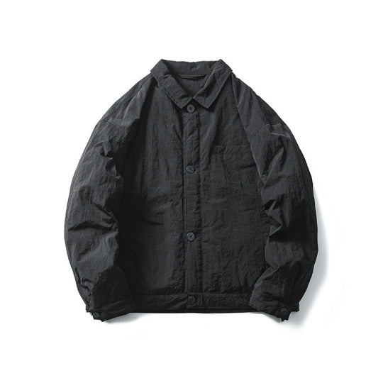 Herren Leichte Oversize-Fieldjacke im Workwear-Stil mit Hemdkragen und Knopfverschluss Nord Taschen