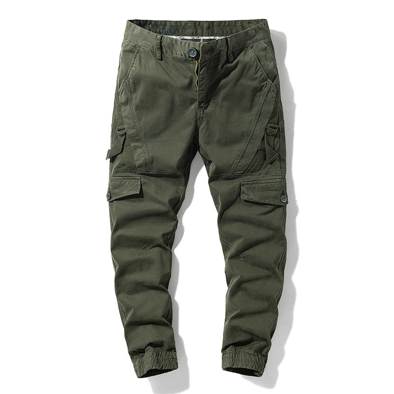 Herren Funktionale Tapered-Cargohose im Joggerstil mit Elastikbündchen und Mehrfachtaschen Nord Taschen