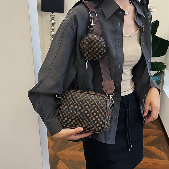 Damen elegante Umhängetasche mit herausnehmbarem Kosmetiktäschchen Nord Taschen