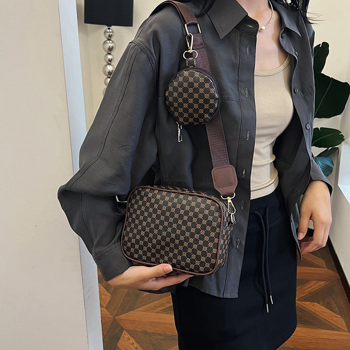 Damen elegante Umhängetasche mit herausnehmbarem Kosmetiktäschchen Nord Taschen