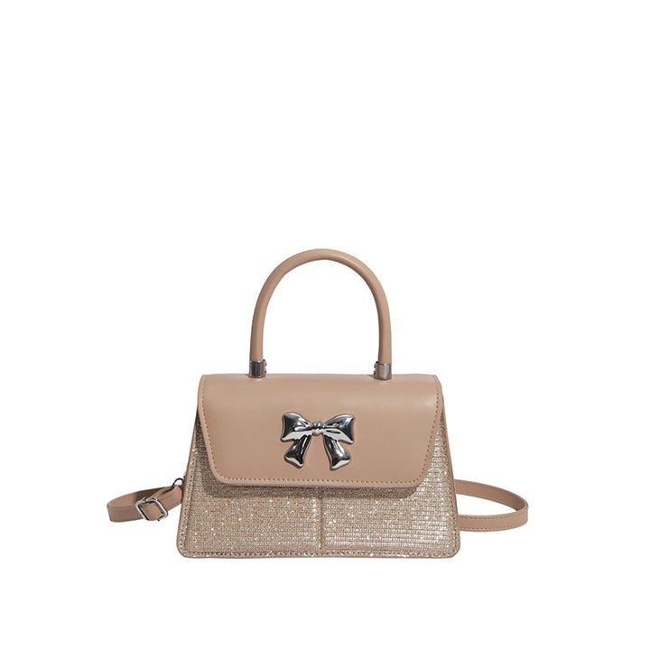 Damen elegante Handtasche mit funkelndem Schleifendetail Nord Taschen