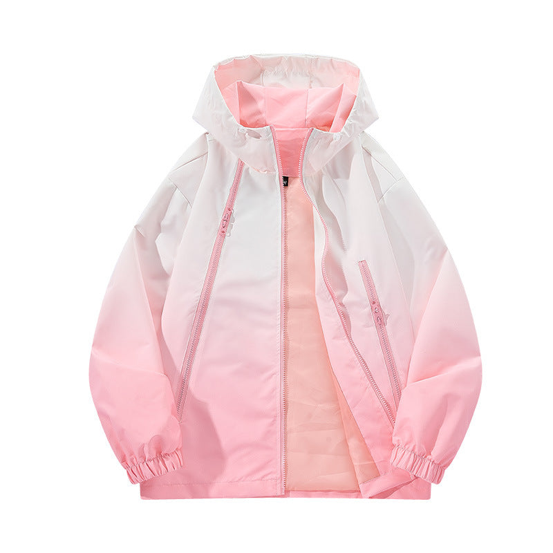 Herren Leichte Kapuzen-Windjacke mit asymmetrischen Reißverschlusstaschen und verstellbarem Saum Nord Taschen